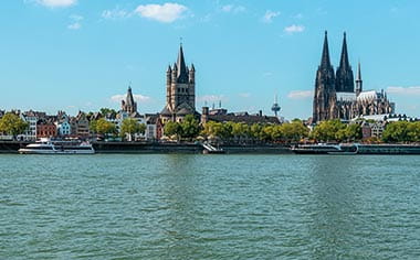 Cathedral and St Martin Church, Cologne Cathedral and St Martin Church, Cologne